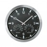 Orologio da parete Weather Station 3218 - tripla funzione - diametro 30 cm - nero - Lebez