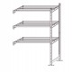 Scaffale Rang'Eco180 - modulo aggiunta - 5 ripiani - portata ripiano 180 kg - 100 x 35 x 200 cm - acciaio - grigio/blu - Paperfl