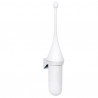 Portascopino per bagno - da parete - ABS - 7,2x15x48 cm - bianco - Mar Plast