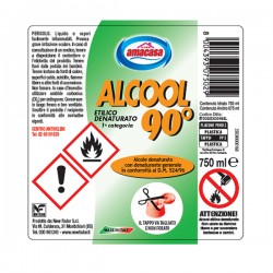 Alcool etilico denaturato 90° - 750 ml - Amacasa