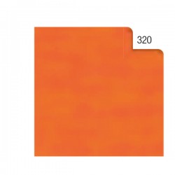 Carta velina - 50 x 70 cm - 20 gr - arancio 320 - Rex Sadoch - busta 26 pezzi