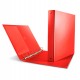 Raccoglitore Nettuno - 22 x 30 cm - 4 anelli a D 17 mm - dorso 3 cm - rosso - Sei Rota