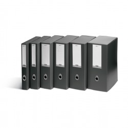 Scatola progetto Plus Vip - 34,5 x 24,5 cm - dorso 10 cm - grigio antracite - Fellowes