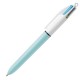 Penna a sfera a scatto multifunzione 4 Colours Fun - punta 1,0mm - rosa, verde chiaro, turchese, viola - Bic - conf. 12 pezzi