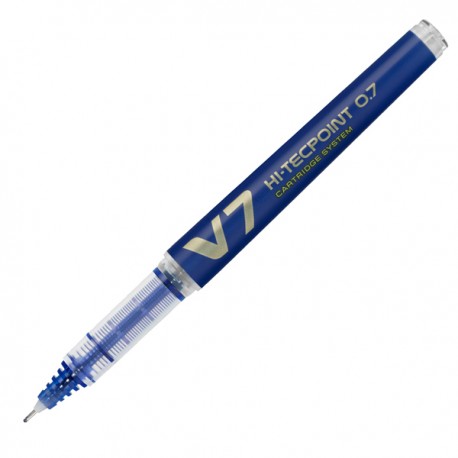 Roller Hi Tecpoint V7 ricaricabile Begreen con cappuccio - punta 0,70mm - blu - Pilot