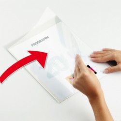 Cartellina per rilegatura Durabind - A4 - PVC - bianco - Durable
