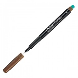Pennarello Multimark universale permanente con gomma - punta fine 0,6mm - astuccio 8 colori - Faber-Castell