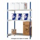 Scaffale Rang'Eco 300 - modulo aggiunta - 3 ripiani - portata ripiano 300 kg - 100 x 60 x 200 cm - acciaio - grigio/blu - Paperf