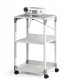 Carrello System - per videoproiettore - con ruote - 3 ripiani - 50,8 x 43,2 x 88,2 cm - grigio - Durable