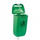 Cestino gettacarte Classic - da esterni - 40,4 x 34,8 x 74,5 cm - 50 L - verde - Medial