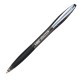 Penne a sfera a scatto Atlantis Soft - punta 1,0mm - nero - clip in metallo - Bic - conf. 12 pezzi