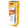Penne a sfera a scatto Atlantis Soft - punta 1,0mm - blu - clip in metallo - Bic - conf. 12 pezzi