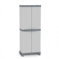 Armadio Domino Wave - Base 3700 UW - 2 ante -70 x 43, 8x1 81,8 cm - PPL - grigio - Terry