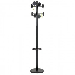 Appendiabiti Stand3 - 8 posti - 175 x 37 cm - nero - Alba