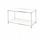 Libreria Easy System - 2 ripiani - acciaio cromato - 80x40x40,5 cm - bianco - Serena Group