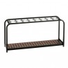Portaombrelli Multi - 16 posti - 100,2 x 26 x 52,5 cm - nero/acciaio - Medial