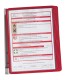 Leggio da parete Vario Wall 5 - 5 pannelli Sherpa inclusi - rosso - Durable