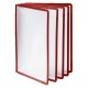Pannelli di ricambio Sherpa per leggii Vario - rosso - Durable - conf. 5 pezzi