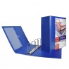 Raccoglitore personalizzabile Stelvio TI - 22 x 30 cm - 4 anelli a Q 80 mm - dorso 10 cm - blu - Sei Rota