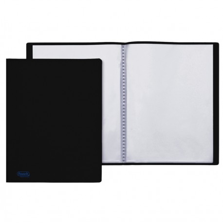 Portalistini Sviluppo - liscio - PP - 22 x 30 cm - 30 buste - nero - Favorit