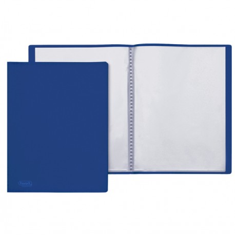 Portalistini Sviluppo - liscio - PP - 22 x 30 cm - 40 buste - blu - Favorit