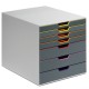 Cassettiera Varicolor - 28 x 35,6 x 29,2 cm - 7 cassetti - Durable