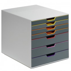 Cassettiera Varicolor - 28 x 35,6 x 29,2 cm - 7 cassetti - Durable