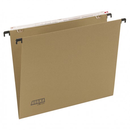 Cartella sospesa Avana - cassetto - interasse 33 cm - fondo V - 31,3 x 24,5 cm - avana - Bertesi