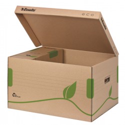Scatola container EcoBox - 34,5 x 43,9 x 24,2cm - apertura superiore - avana - Esselte