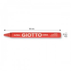 Pastelli cera - lunghezza 90mm con Ø 8,50mm - colori assortiti - Giotto - barattolo 96 colori