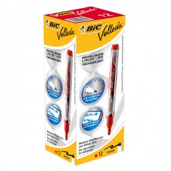 Marcatori Whiteboard Marker Velleda liquid Ink - punta tonda 2,2mm - rosso - Bic