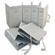 Faldone - legacci rivettati - 35 x 25 cm - dorso 5 cm - grigio - Euro-cart