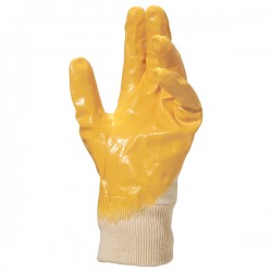 Guanti da lavoro pesante NI015 - nitrile leggero - taglia 09 - giallo - Deltaplus