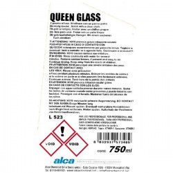 Detergente per vetri Queen Glass - profumo gradevole - Alca - trigger da 750 ml