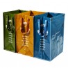 Set Ricicla Bag - 3 contenitori - misure assortite - verde/ocra/blu - Perfetto
