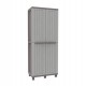 Armadio JWood 268 - 2 ante - 68 x 37,5 x 170 cm - PPL - effetto legno - grigio tortora - Terry