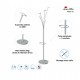 Appendiabiti - con portaombrelli - 5 posti - 187 cm - bianco - Alba