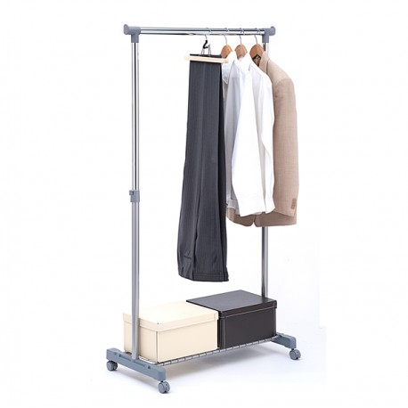 Stender appendiabiti AC9001 - con portaoggetti - 87 cm - Serena Group