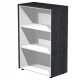 Mobile Prestige - medio a giorno - 82,8 x 43 x 119,8 cm - nero venato