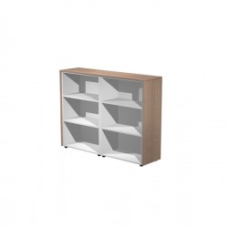 Coppia Prestige - mobili medi a giorno - 162,8 x 43 x 119,8 cm - ciliegio arabis