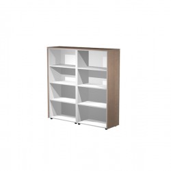 Coppia Prestige - mobili medio alti a giorno - 162,8 x 43 x 158,2 cm - ciliegio arabis