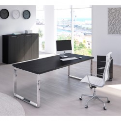 Coppia ante Prestige - per mobile medio - 80 x 115,4 cm - spessore 18 mm - melaminico - nero venato