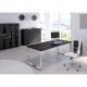 Coppia ante Prestige - per mobile medio/alto - con serratura - 80 x 153,8cm - spessore 18 mm - melaminico - nero venato