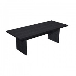Tavolo riunioni Prestige - 220 x 100 x 74 cm - nero venato