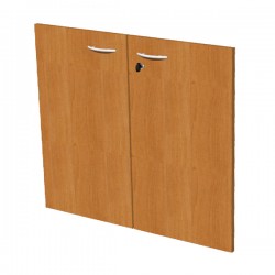 Coppia ante Easy - per mobile basso - 80 x 67 cm - spessore 18 mm - melaminico - noce chiaro