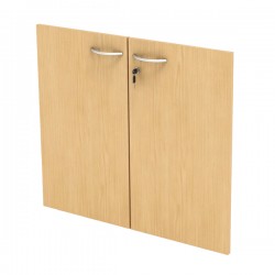Coppia ante Easy - per mobile basso - 80 x 67 cm - spessore 18 mm - melaminico - faggio