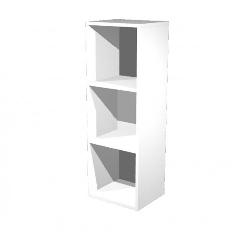 Libreria casellario Rainbow - 3 caselle - 35,9 x 29,2 x 103,9 cm - bianco