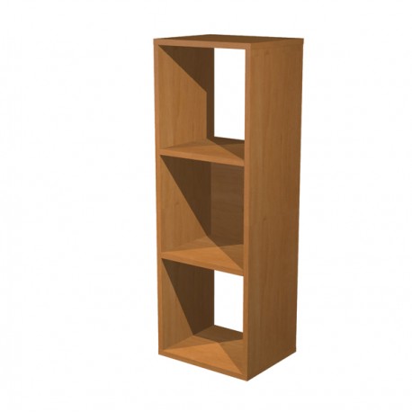Libreria casellario Rainbow - 3 caselle - 35,9 x 29,2 x 103,9 cm - noce chiaro