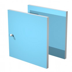 Coppia ante Rainbow - 32,2x32,1 cm - per libreria - azzurro