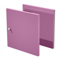 Coppia ante Rainbow - per libreria - 32,2 x 32,1 cm - viola